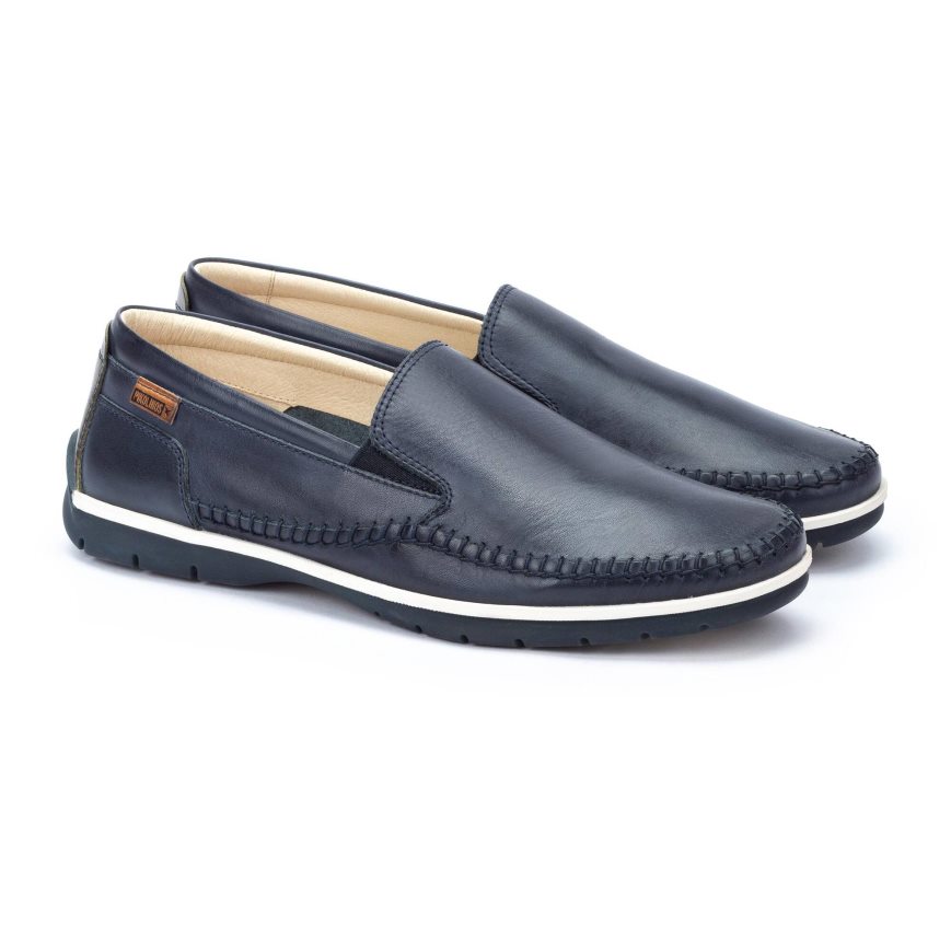 Men's Pikolinos MARBELLA Moccasins Blue | NZ G2Q15A0